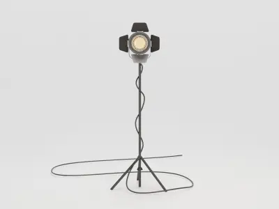 professional studio light Low-poly 3D model
