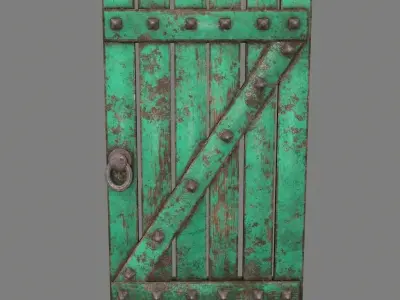 Medieval Door   Low-poly 3D model