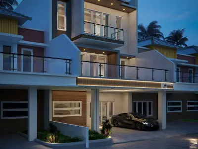 Exterior Design Modern Minimalist 3D model
