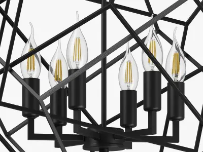 732267 Gabbia Lightstar Chandelier 3D model