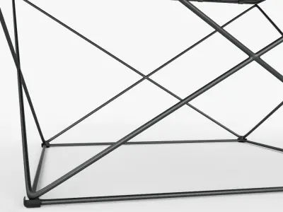 Angle Base Coffee Table by West Elm 3D model