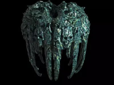 Scull squid cliffs  3D model