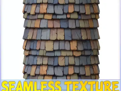 Stylized Roof Seamless Texture Texture 8