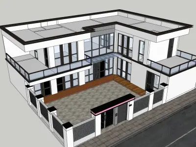 Casa Villa - 11 Modern SketchUp 3D Model 3D model