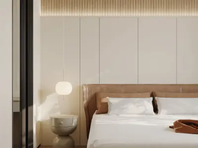 Bedroom interior scenes 3D model 43
