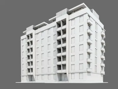 Residental Building ID038 3D model