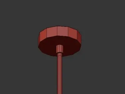 Rica Metal Pendant 3D model