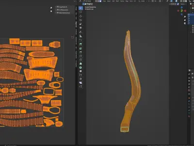 Sci-Fi Sword Low-poly 3D model purchase
