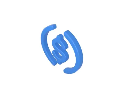 USD Coin v1 001 Low-poly 3D model