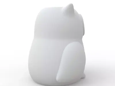 Owl Candle Holder 3D Print Model 3D print model