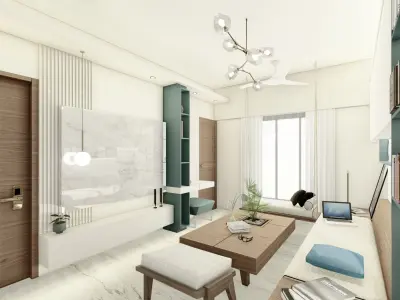 FORMAL LIVING ROOM 3D model