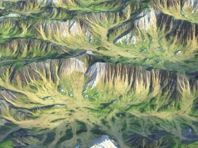 Landscape 88 Low-poly 3D model