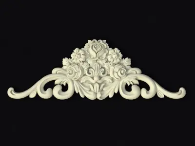 dekor ornate ornament 3D model 13