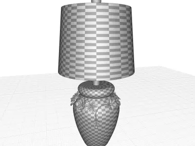 Bilderback Ivory Table Light Lamp 3D model