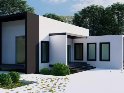 3d-ARCHITECTURAL-MODEL Low-poly 3D model