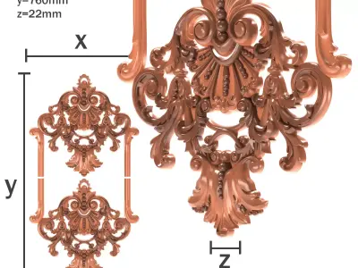 Door dekor 002 3D print model