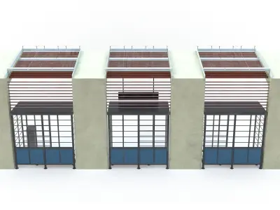 Bus Stop 10 Low-poly 3D model