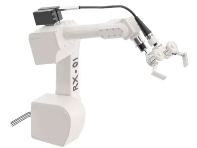 Mechanical ARM Low-poly 3D model Low-poly
