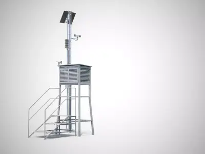 Weather Station 3D model