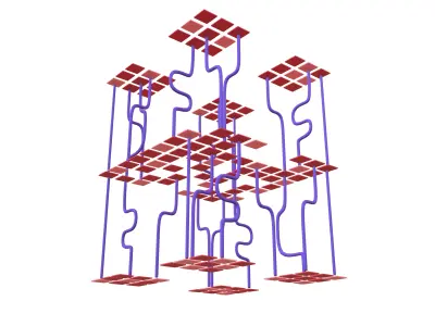 AI Generative Network Icon v1 002 Low-poly 3D model