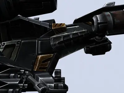 3DRT - Sci-Fi Dropship 2 Low-poly 3D model