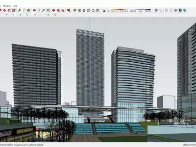 Sketchup Shopping Center H1 3D model