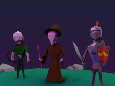 Fantasy RPG Pack Low-poly 3D model