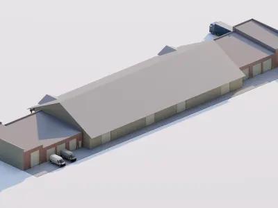 Warehouse-Warehouse Building 3D model