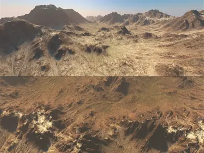 Mountains north erosion n2 3D model