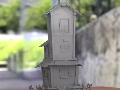 Haunted Halloween House 3D print model