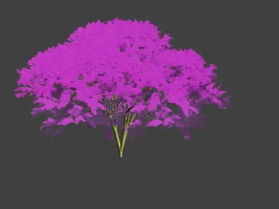 3d anime tree 3D model