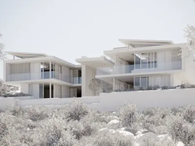 Corona - C4D Scene Files - House Rochter Exterior 3D model