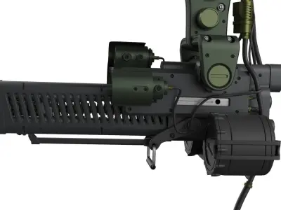 Sci-Fi Security wepon - Turret  3D model