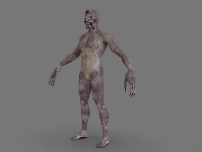 Monster Blinderk Low-poly 3D model