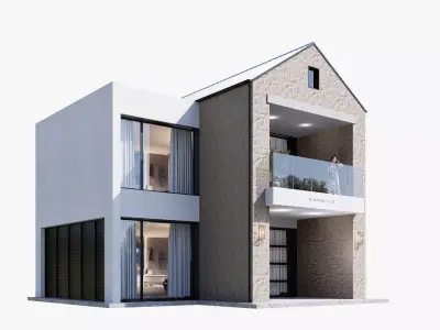 house Low-poly 3D model