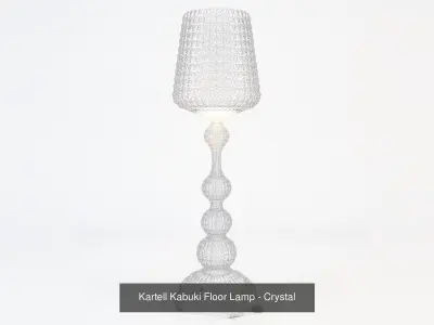 Kartell Kabuki Floor Lamp Set 3D Model Pack