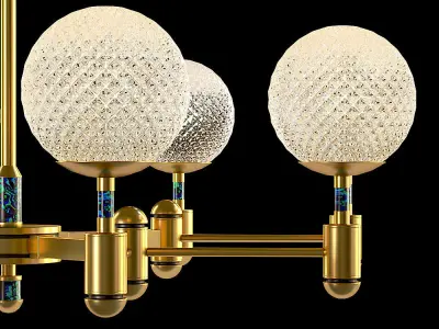 Lampatron LUARA CH D chandelier 3D model