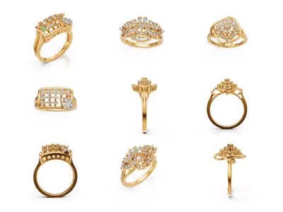 Blooming Shine Collection 45 styls  A Celebration 3D print model