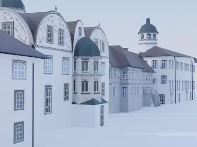 Castle building collection pack 3D model