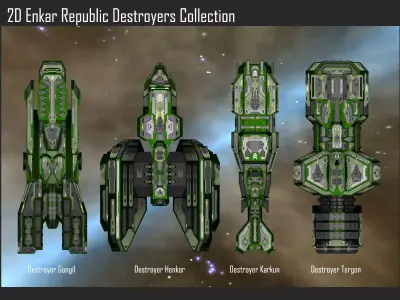 2D Enkar Republic Destroyers Collection Texture