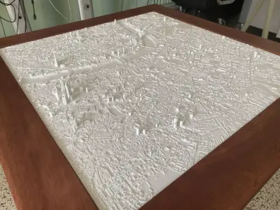 3D London Map City Art Landmark Model of London Skyline 3D print model