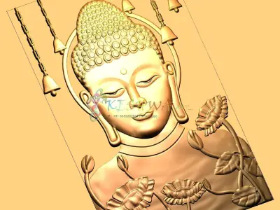 buddha wall 3D print model