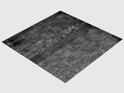 Gray Tile Floor 3D model