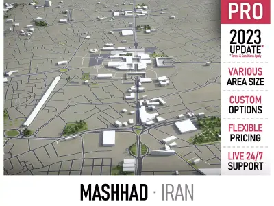 Mashhad Low-poly 3D model