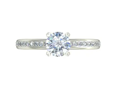 Women Wedding Engagement Ring 3D print model 21