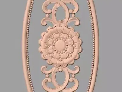 Artcam 3D relief STL models for CNC woodworking E142 3D model