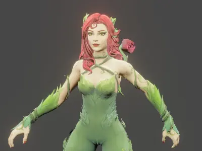 Poison ivy fortnite Low-poly 3D model