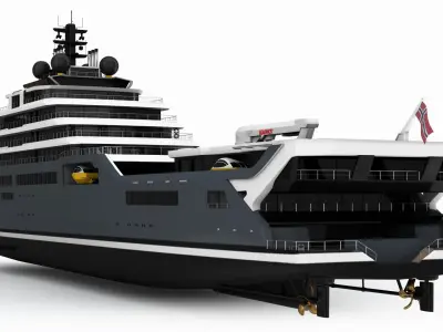Isla Yacht 3D model