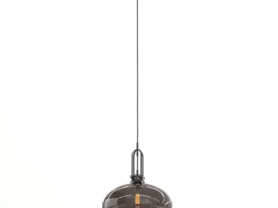Brown Glass Hanging Lamp 3D Model 3D model