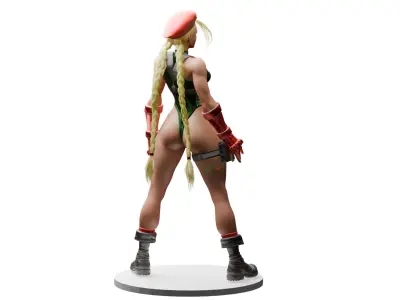 Cammy SF6 Low-poly 3D model